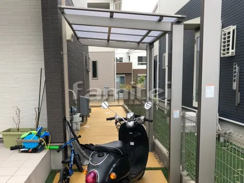 自転車バイク屋根 LIXILリクシル ネスカF 駐輪場屋根 サイクルポート F型フラット屋根