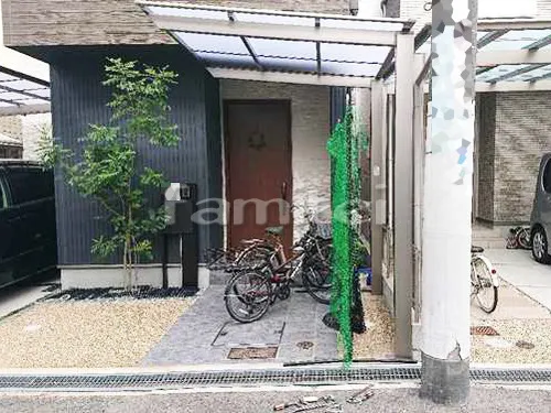 自転車バイク屋根 LIXILリクシル ネスカF 駐輪場屋根 サイクルポート F型フラット屋根