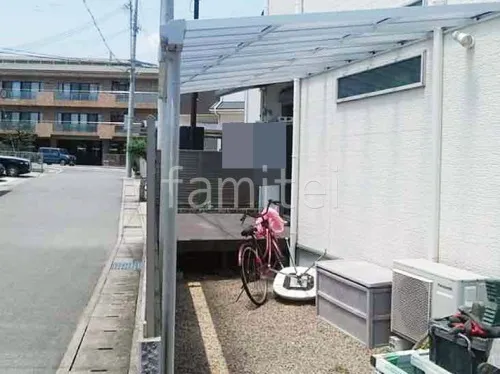 １階テラス屋根 （雨除け） YKKAP ソラリアF フラット屋根 スタンダード 壁付