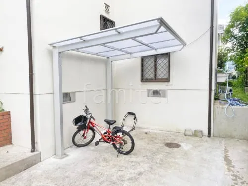 サイクルポート 自転車バイク屋根 LIXIL ネスカF ミニ フラット屋根