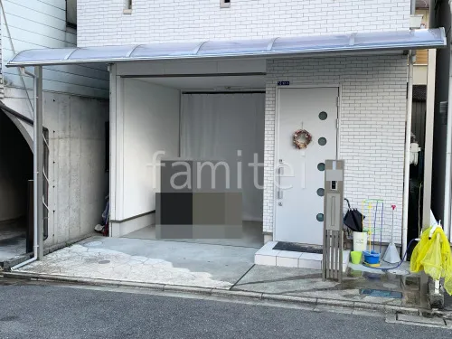 １階テラス屋根 （雨除け） YKKAP ソラリアR アール屋根 スタンダード 壁付