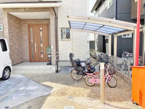 サイクルポート 自転車バイク屋根 LIXIL ネスカR ミニ アール屋根