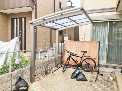 サイクルポート 自転車バイク屋根 LIXIL ネスカR ミニ アール屋根