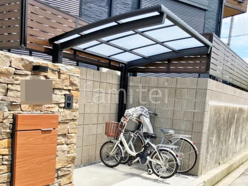 サイクルポート 自転車バイク屋根 LIXIL ネスカR ミニ アール屋根