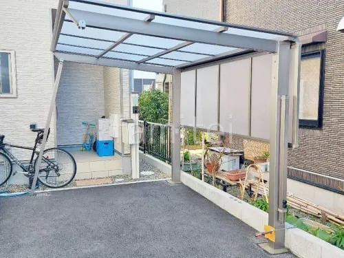 サイクルポート 自転車バイク屋根 LIXIL ネスカF ミニ フラット屋根