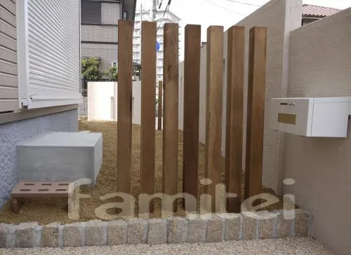 木製角柱フェンス