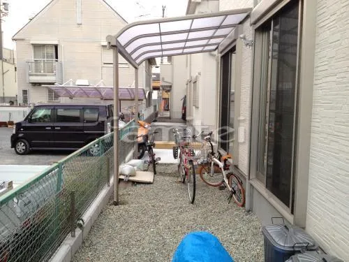 自転車バイク屋根 レギュラーテラス屋根 1階用 R型アール屋根