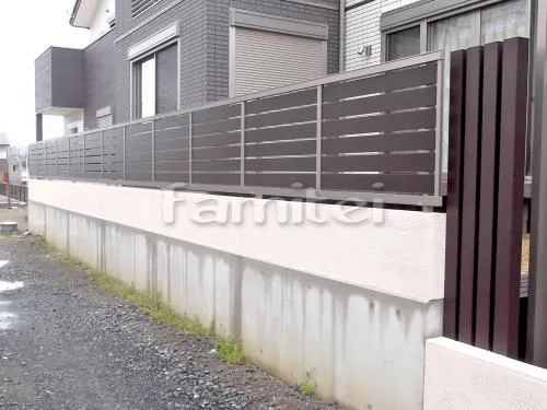 目隠しフェンス塀 LIXILリクシル セレビューRP3型 新日軽 塗り壁 四国化成 パレットHG塗装