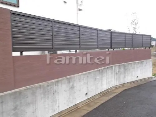 目隠しフェンス塀 LIXILリクシル セレビューR5型 新日軽 塗り壁 四国化成 パレットHG塗装