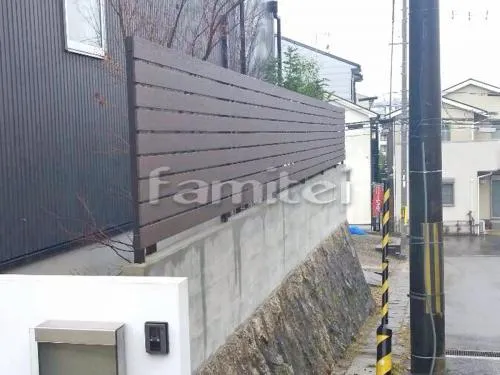 木製調目隠しフェンス塀 YKKAP ルシアスH02型