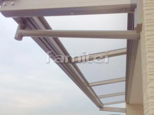 柱なしベランダ屋根 LIXILリクシル ライザーテラス2(スピーネ) TOSTEMトステム 2階用 F型フラット屋根