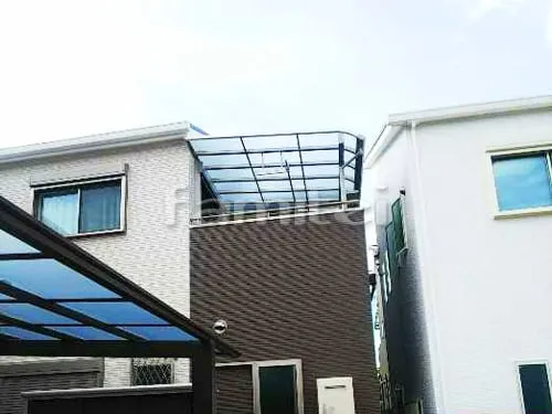 ベランダ屋根 YKKAP ソラリアテラス屋根 2階用 積雪50cm対応 R型アール屋根 物干し