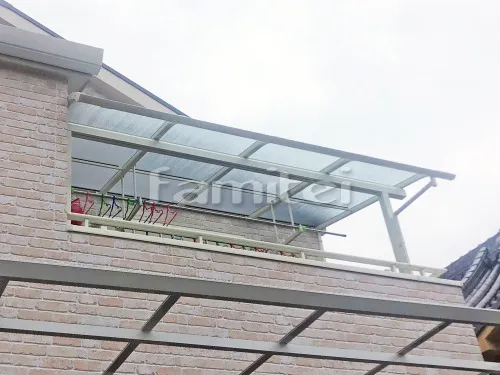 ベランダ屋根 YKKAP ソラリアテラス屋根 2階用 R型アール屋根 物干し