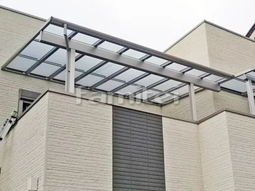 ベランダ屋根 YKKAP ソラリアテラス屋根 2階用 積雪50cm対応 F型フラット屋根