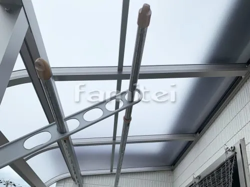 ベランダ屋根 YKKAP ソラリアテラス屋根 2階用 R型アール屋根