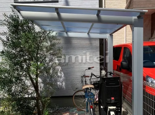 自転車バイク屋根 LIXILリクシル ネスカF 駐輪場屋根 サイクルポート F型フラット屋根