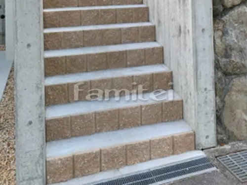 モルタル階段ステップ 化粧ブロック ユニソン シャモティ