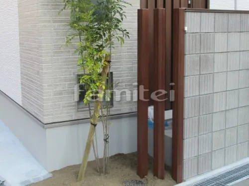デザインアルミ角柱 プランパーツ 角材 シンボルツリー シマトネリコ 常緑樹 植栽