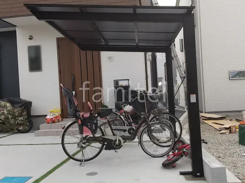 サイクルポート 自転車バイク屋根 LIXIL ネスカF ミニ フラット屋根