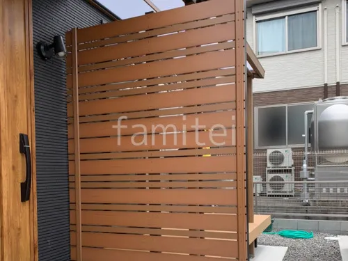 人工木・樹脂 フェンス（木調） F＆F マイティウッド ベーシック 高尺タイプ 目隠し 木調・ラティス 樹脂