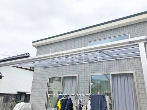 １階テラス屋根 （雨除け） YKKAP ソラリアF フラット屋根 壁付 スタンダード