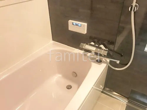 ホーロークリーン浴室パネル ブリックダーク 兼用水栓 サーモスタット