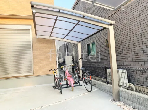 サイクルポート 自転車バイク屋根 LIXIL ネスカR ミニ アール屋根