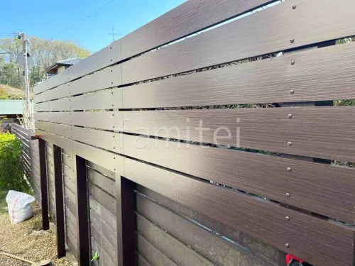 木製調目隠しフェンス塀 プランパーツ 平板