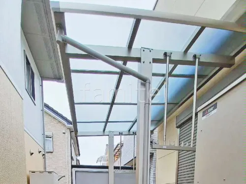 １階テラス屋根 （雨除け） YKKAP 独立式 レセパ Tタイプ フラット屋根 独立式 スタンダード