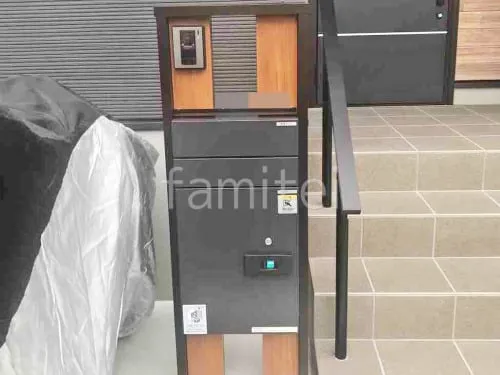 宅配ボックス門柱 （機能門柱 ） YKKAP 木製調 ルシアスポストユニットSB01型 