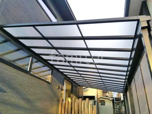 １階テラス屋根 連棟 （雨除け） LIXIL スピーネF フラット屋根 スタンダード 壁付