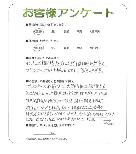 お客様の声