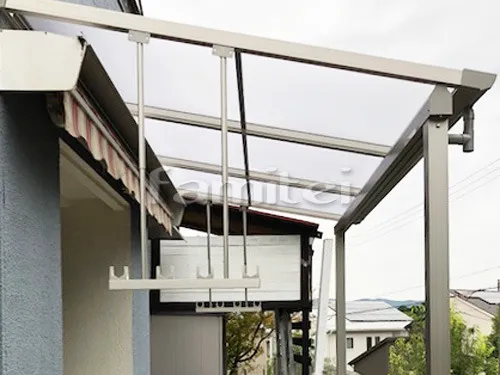 雨除け屋根 YKKAP ソラリアテラス屋根 1階用 F型フラット屋根 物干し