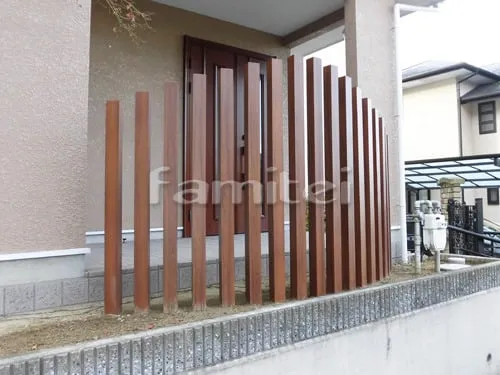 木製調デザインアルミ角柱 プランパーツ 角材