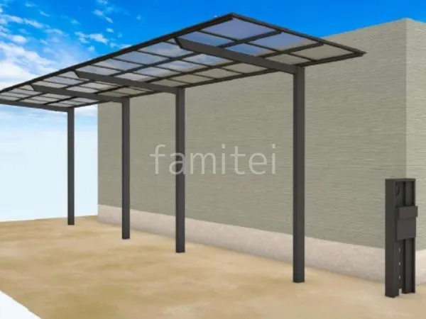 機能門柱 サイクルポート