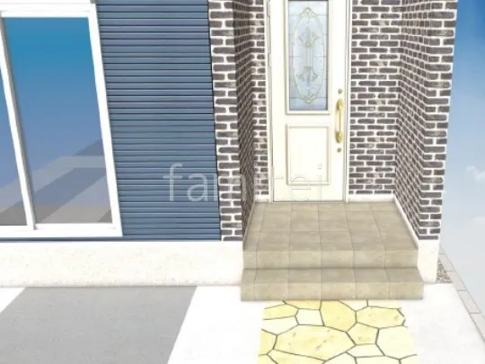 階段 タイル貼り