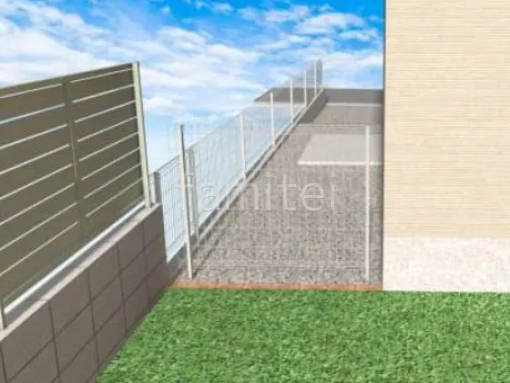 人工芝 目隠しフェンス メッシュフェンス