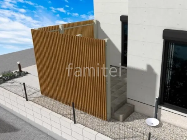 タイルデッキ 立水栓