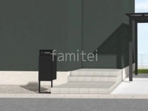 宅配ボックス付き機能門柱