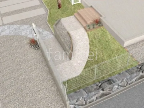 スロープ　洗出し