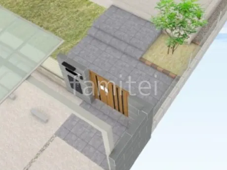 タイルアプローチ　シンボルツリー