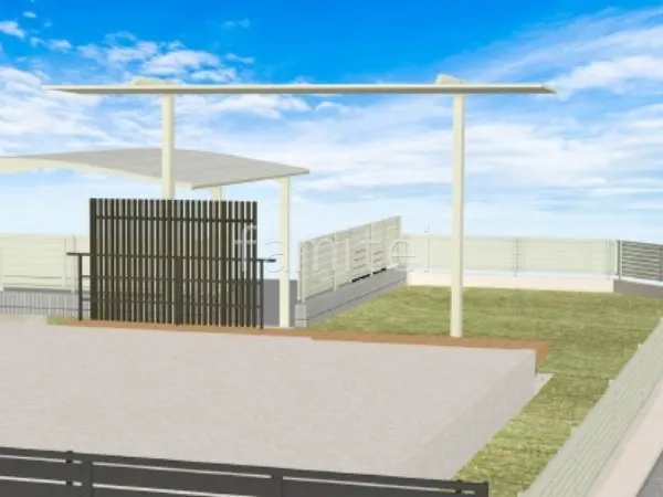 目隠しスクリーン　1階用テラス屋根