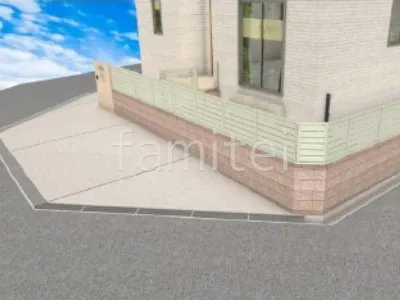 化粧ブロック　目隠しフェンス