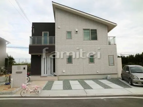 土間コンクリート 砂利目地