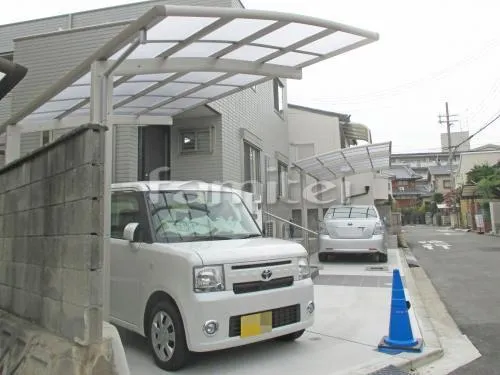 ガレージまわり 駐車場屋根 土間コンクリート