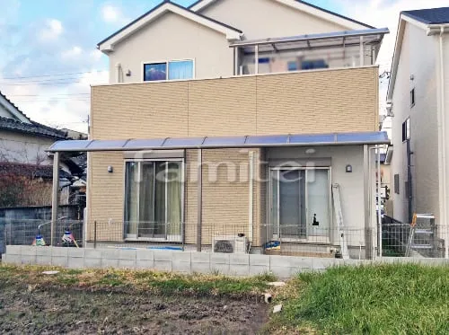 雨除け屋根 レギュラーテラス屋根 1階用 R型アール屋根 物干し