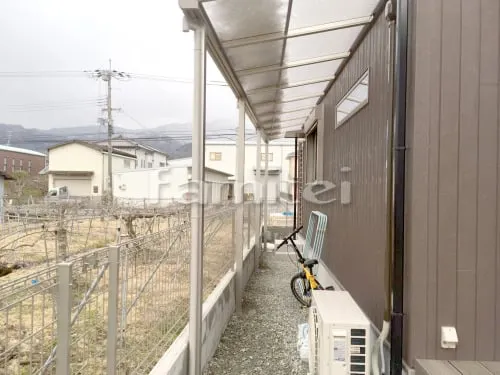 雨除け屋根 YKKAP ヴェクターテラス屋根(ベクター) 1階用 F型フラット屋根