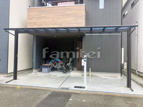 雨除け屋根 YKKAP エフルージュ大型テラス 1階用 F型フラット屋根