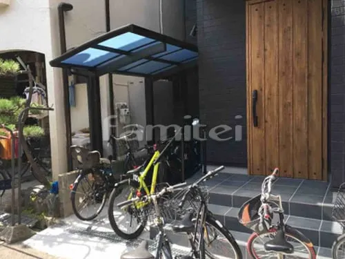 自転車バイク屋根 YKKAP レイナポートグラン 駐輪場屋根 サイクルポート