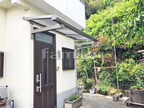 柱なし雨除け屋根 YKKAP ソラリアテラス屋根 1階用 F型フラット屋根